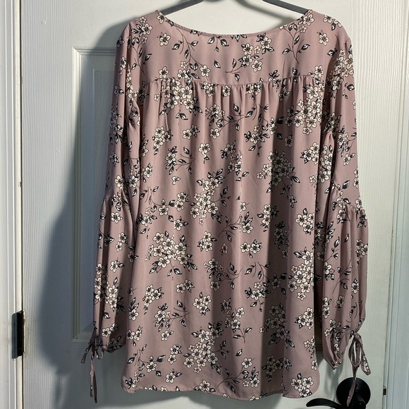 Loft Outlet Floral Long Sleeve Flowy Tunic, XL - Picture 2 of 7
